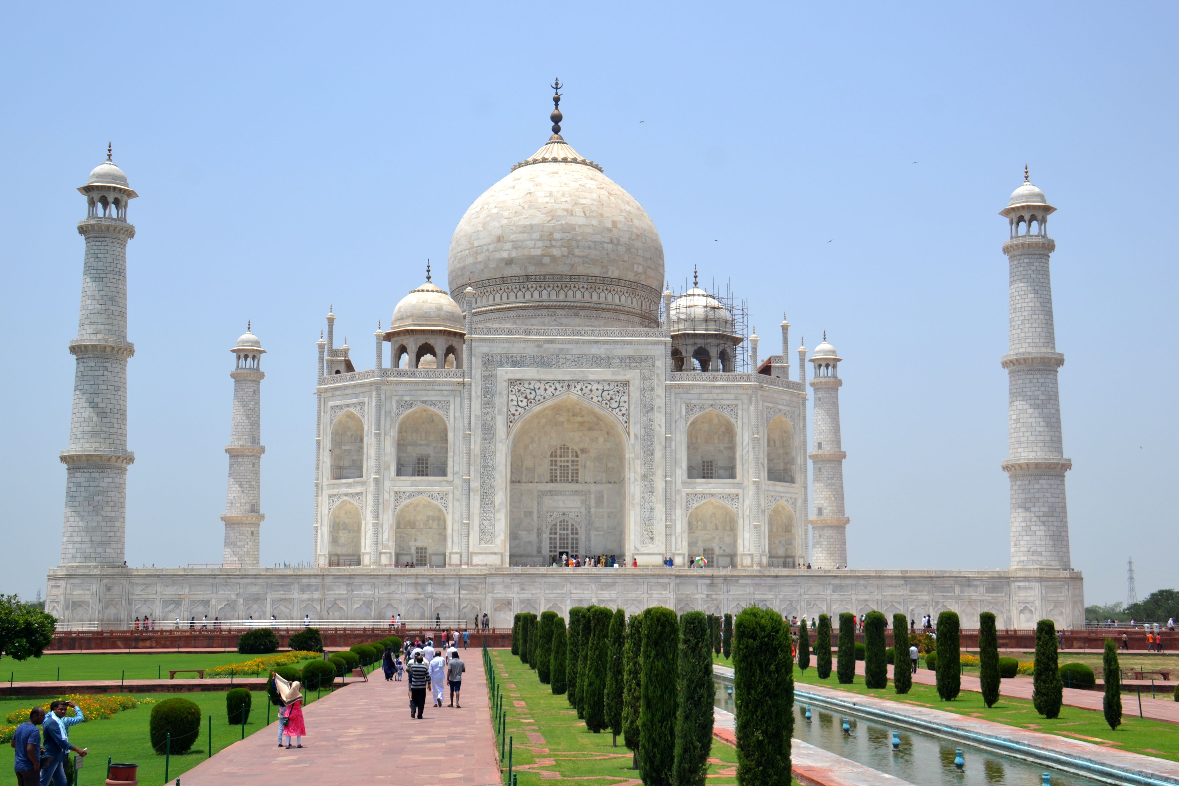 The Taj Mahal at sunrise